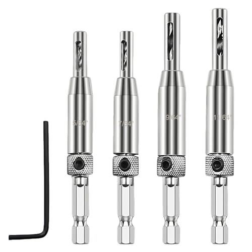 4 Piece Self Centering Drill Bit Set
