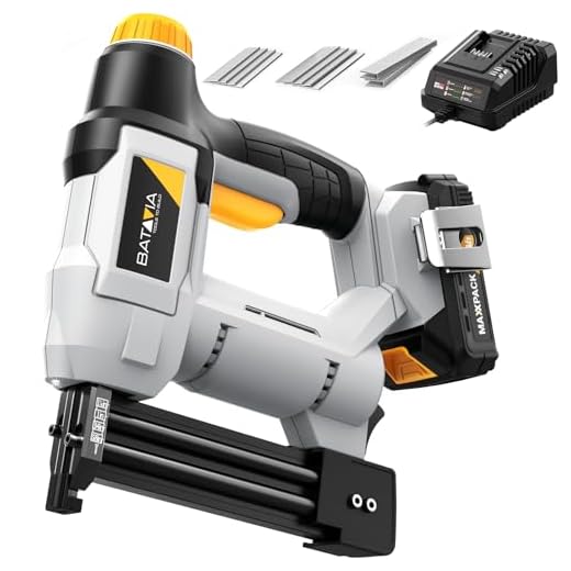 BATAVIA 20V Cordless Nail Gun, 18GA 2-in-1 Brad Nailer & Stapler, Wood, DIY