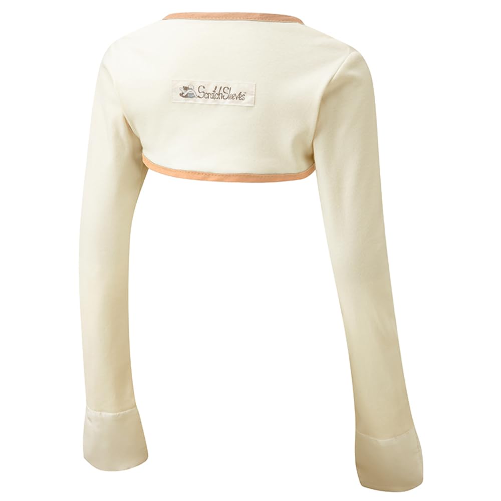 ScratchSleeves | Stay-on Scratch Mitts for Itchy Children | Cream/Cappuccino