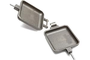 Square Cast Pie Irons for Camping