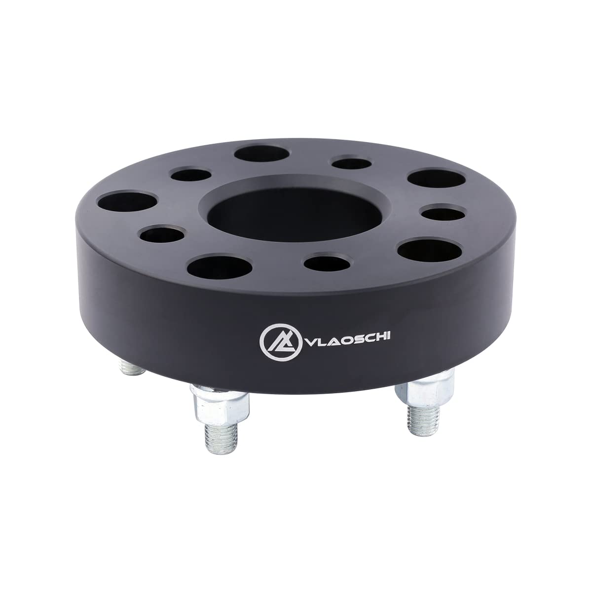 VLAOSCHI Black Forged 5x5.5 to 5x4.5 Wheel Adapters 1.5 Inch with 1/2" Studs Compatible with Dodge F-ord 5 Lug 5x139.7 to 5x114.3 for 1994-2001 R-AM 1500 | 1975-1996 F150 | 1976-1986 CJ - Pack of 4