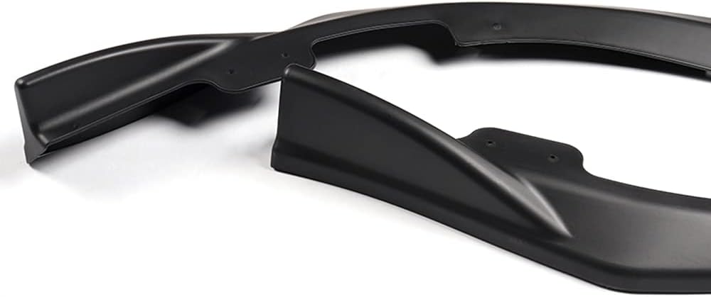 Front Bumper Lip fit for compatible with 2008-2010 Subaru Impreza WRX STi, Front Bumper Lip Spoiler Air Chin Body Kit Splitter Unpainted Matt Black ABS, 2009 (CS2-Style)