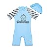BONVERANO Bañador de una Pieza para bebé recién Nacido, Mangas largas, protección UV 50+, bañador con Cremallera