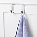 YouCopia Over the Cabinet Door Single Hooks, Set of 2, Silver, 2 Count