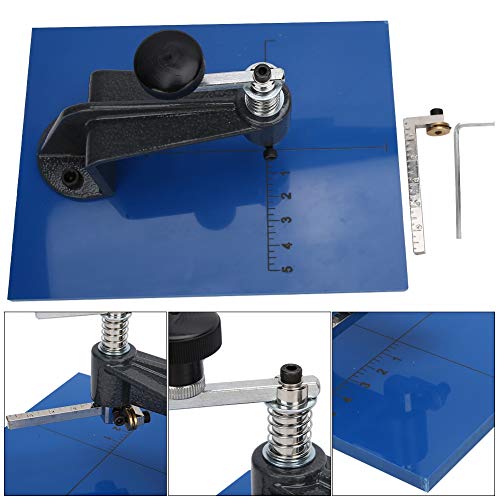 Glass Circle Cutter, Gear Glass Cutters Tools, Professional Round Steel Cutter Tool with 2pcs Accessories - Image 4
