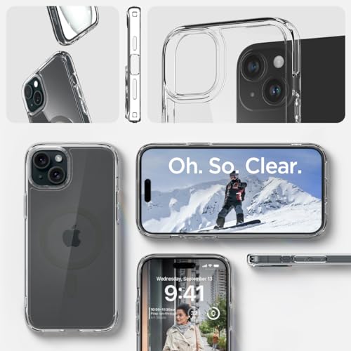 Spigen Ultra Hybrid MagFit for iPhone 15 Case, Graphite - image 9