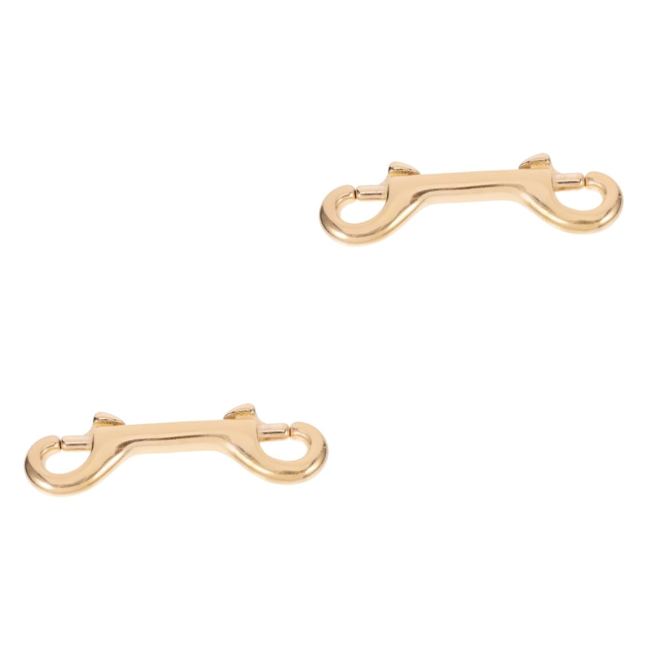 2pcs Key Fob Bolts Purses Double Ended Snap Hooks Brass Trigger Snap Heavy Duty Hooks Brass Bag Clip Bag Lobster Clasp Strap Lobster Clasp Tape Button Hook up Bags to Rotate Pet