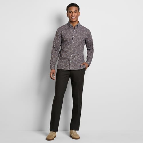 Van Heusen mens Wrinkle Free Long Sleeve Button Down Shirt, Slim Fit, Comfortable Stretch Fabric Wrinkle Free Long Sleeve Button Down Shirt, Slim Fit, Comfortable Stretch Fabric (pack of 1)