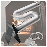 2 in Pellet Stove Vent Pipe Kit,Outside Fresh Air Intake Pipe Vent Kit for Corn and Pellet Wood Stove,with Wall Plate Screen,2"X 60"Aluminum Pipe and 2 Screw Clamps, Rain Proof