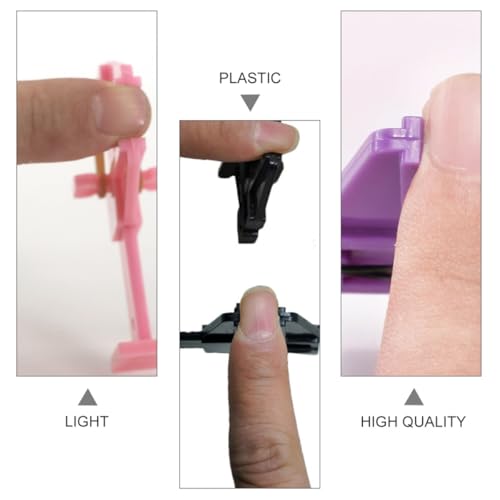 10 clips plásticos para uñas Magiclulu 10pcs miniatura 7