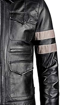VearFit Residents Evils Superhero Black Pu Faux Leather Jacket for VearFit Residents Evils Superhero Black Pu Faux Leather Jacket for
