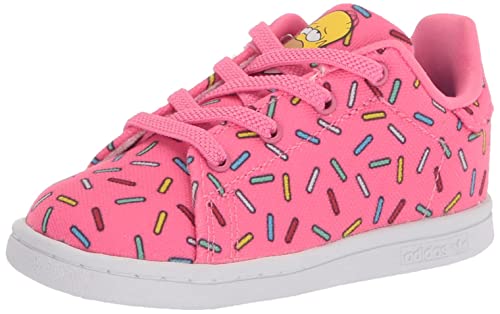 adidas Originals Baby Stan Smith Sneaker, Semi Solar Pink/White/Semi Solar Pink, 5.5 US Unisex Infant