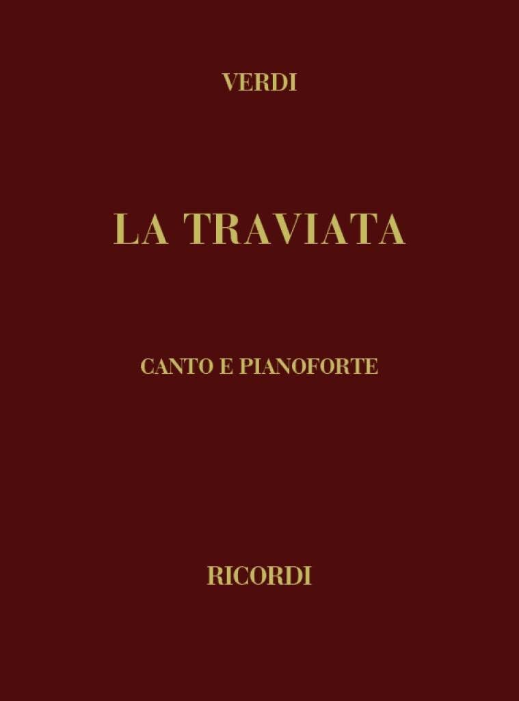 La Traviata Verdi Spartito Vocale Voce Pianoforte Opera Lirica Libretto Italiano Studio Canto Classico