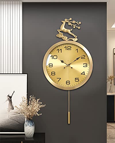 Reloj de pared analógico Aero Snail 12.6 pulgadas con péndulo miniatura 2