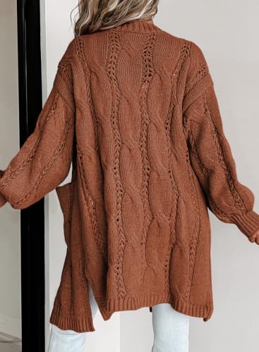 Image of Dokotoo Women Long Cardigan Open Front Knit Sweater 2026