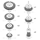 12-teiliges Drahtbürste Bohrmaschine, 6mm Drahtbürste Akkuschrauber Set ,Stahlbürste Akkuschrauber zum Entfernen von Rost/Korrosion/Farbe, Metallbürste, Schleifaufsatz für bohrmaschine