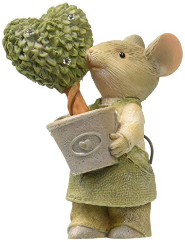 Enesco Heart of Christmas Mouse Figurine, 1.97