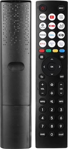 Télécommande Universelle pour Les Smart TV Hisense, Compatible avec Les téléviseurs Hisense VIDAA 4K HDTV FHD QLED LCD LED Smart TV