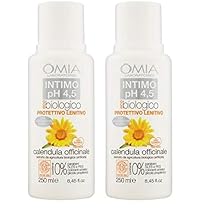 Omia, Sapone Intimo Eco Bio Ph 4.5 Calendula Officinale, Detergente Intimo con Azione Rinfrescante e Addolcente – Indicato per Donne e Bambine – Dermatologicamente Testato, Nichel Free – 250 ml