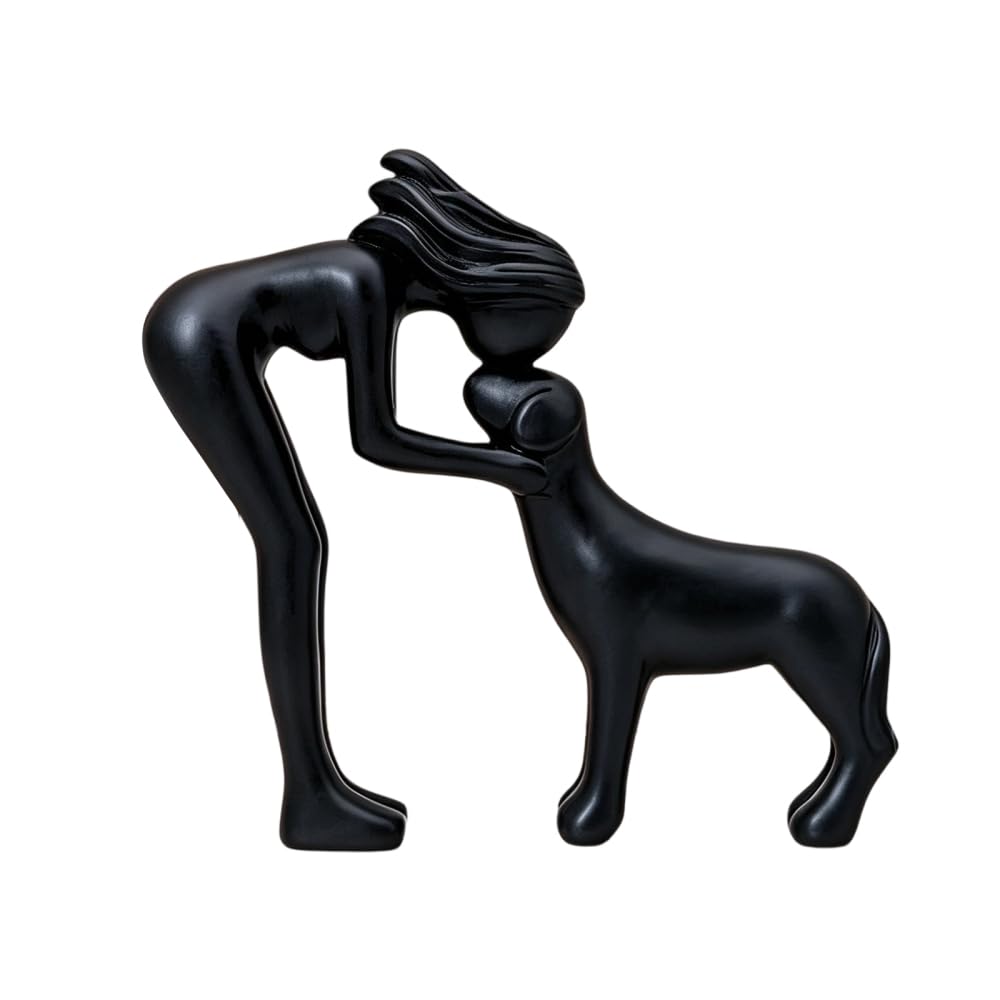 Angel Dog Figurines, PLA Pet Memorial Statue for Pet Lovers