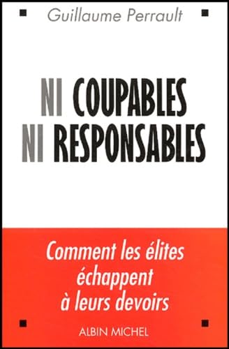 livre Ni coupables ni responsables