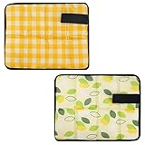 2 Stück Sitzkissen Outdoor Faltbar Outdoor Kinder Sitzmatte Camping Sitzunterlage Faltbares Sitzkissen Fuer Kinder Sitzmatte aus Oxford Stoff Wandern Zubehör für Garten/Picknick/Camping/Wander