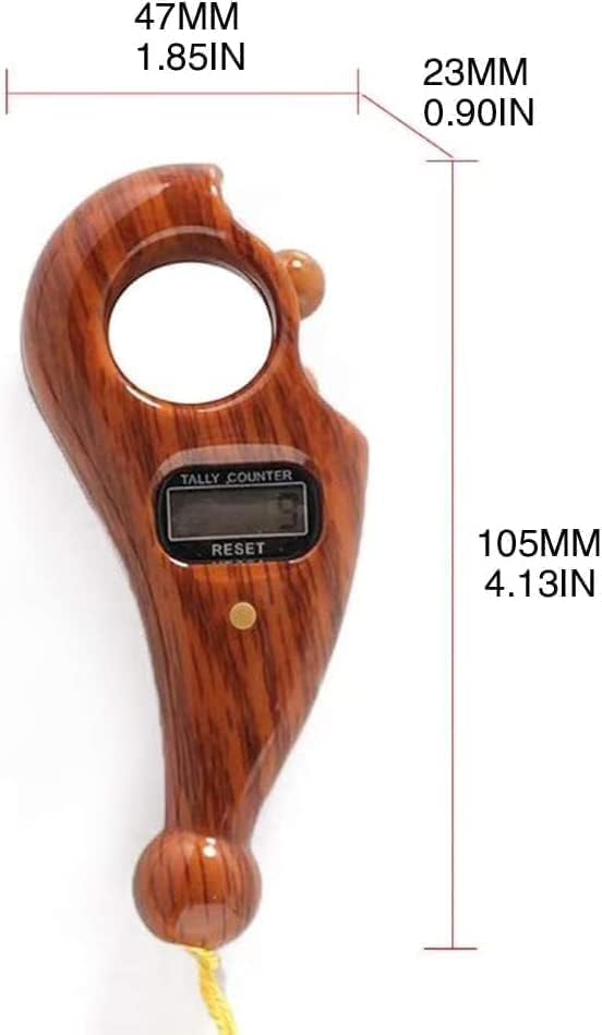 Image of CERLINK Mantra Jaap Mala Digital Counter Tally Counting with Compass Machine Finger Portable Hand Mini Ring Tasbih Misbaha -Different Use Naam Mantra Jaap Umpire-Multi-Color- 1+1 Mantra Jaap-Combo