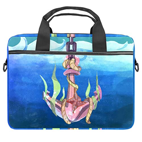 Sac bandoulière PC 13 14.5 pouces | Housse ordinateur bleu marine Anchor