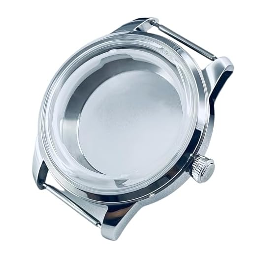 ROUREOX Vintage Horlogekast Set 36mm 40mm Gewelfd Saffierglas Zichtbodem NH35 NH36 NH38 Zilver for Seiko Presage Cocktail Time-A 40MM