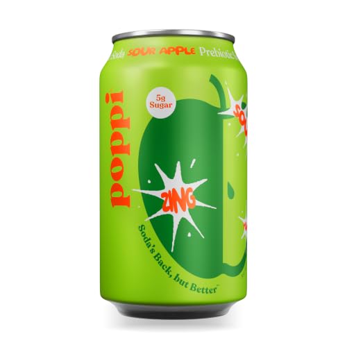 Image of Poppi Prebiotic Soda, Sour Apple, 12 Oz, 12 Pack