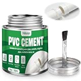Mshunya PVC Cement, PVC Pipe Glue, PVC Cement and Primer, The Flexible Adhesive Has Strong Bonding Power, Does Not Turn White, and is Suitable for Bonding Water Pipes, Ventilation Ducts, etc, 3.35 Oz