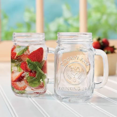 Iced Coffee Cups, Bubble Tea Beaker, Overnight Oats Mug, Home Made Glass Preserving Jar, Drinking Glass, 500 ml, Set of 2 - Image 3