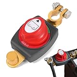1 Stück Batterie Trennschalter 12V-48V, Trennschalter Wasserdicht Robuster Batterieschalter Auto Batterie für Auto Motorrad Marine Boat Caravan Yacht Bus Boot Reisen
