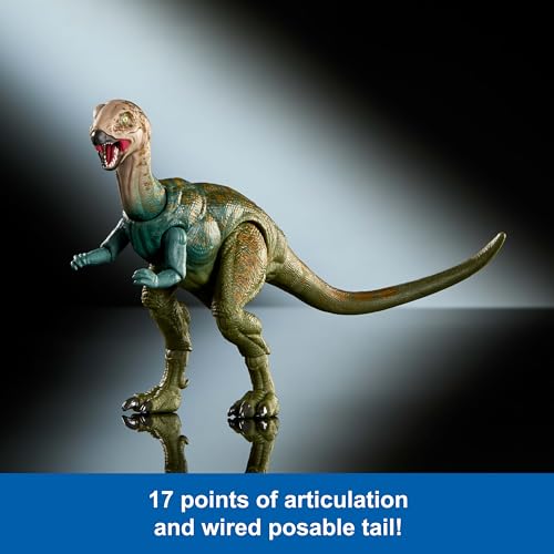 Mattel Jurassic World Hammond Collection Dinosaur Action Figure Dryosaurus, Premium Design with Realistic Eyes, 17 Articulated Joints & Swappable Jaw - image 3