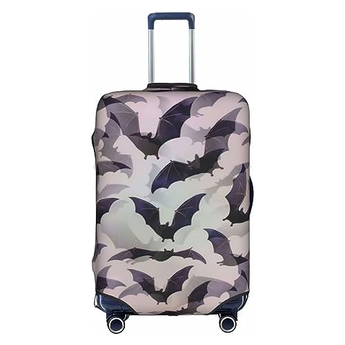 Housse de protection pour valise de voyage Halloween blanche lavable L