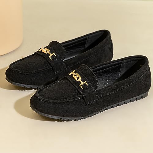 Image of Loafers for Women Comfortable Slip On Flats with Memory Foam Insole for Daily Wearing