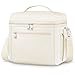 DALINDA Lunch Bag Cooler Bag Lunch Box for Women Men, Insulated Leak Proof LunchBox Lightweight for Picnic,Grocery,Beach,Camping,Travel,Work,Light Beige Cream