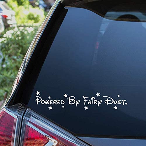 POWERED BY FAIRY DUST Funny Car Sticker Window Bumper Decal