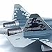 ZEZEFUFU 1:72 Alloy Russian Air Force Sukhoi Su-57 Fighter Plane Model Aviation Science Exhibition Model Accessory