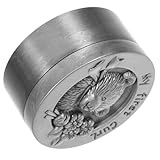 ARTSEWPLY Caja Metálica para Guardar el Primer Diente de Ñiño, Diseño Oso en Color Estaño Antiguo, 1 Unidad, Caja de Recuerdo Infantil para Dientes de Leche, Accesorio para Ñiño Recién