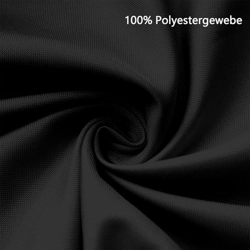 Voile d'ombrage résistant au vent et imperméable, toile durable noire pour camping