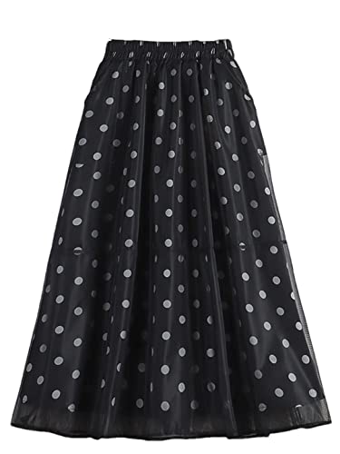Jupe en tulle élastique taille haute au tombé fluide et aérien