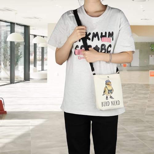 POFULL Birder Gift Bird Lovers Gift Ornithologist Gift Bird Watching Gift Bird Nerd Crossbody Bag4