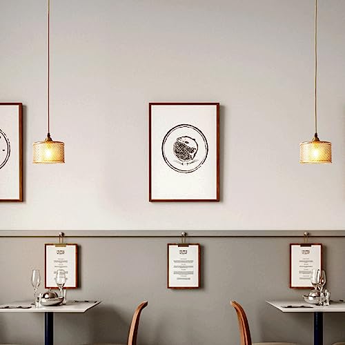 Pendentif en métal industriel E26 solution éclairage cuisine sombre