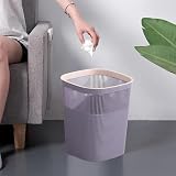 Bathroom Trash Can, Garbage Can, Trash Bin, Round Waste Basket, Stylish Simples Style, Hard and Durables, for Bathrooms, Laundry Room, Kitchens, Offices, Kids Rooms, Dorms
