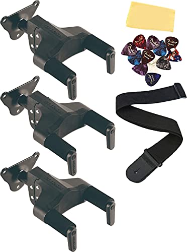 Hercules GSP39WB Plus Series Support mural universel pour guitare avec base en acier, bras court – Lot de 3 avec sangle… - Les Beatles, Paul McCartney, John Lennon, RIngo Starr, George Harrison Hercules GSP39WB Plus Series Support mural universel pour guitare avec base en acier, bras court – Lot de 3 avec sangle…