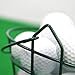 Colaxi Golf Ball Basket Green Sturdy with Handle Compact Portable,Holds 30 Balls Organizer Golf Ball Storage Bucket,Ball Container