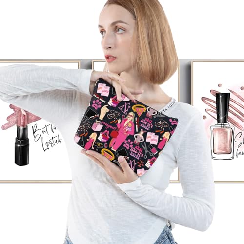 WZMPA Elle Woods Makeup Bag Elle Woods Fans Gifts Omigod Elle Woods Zipper Pouch Bag Elle Woods Merchandise (What Like It's Hard BL) - Image 3