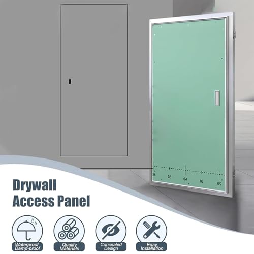 Panel dostępu do płyt kartonowo-gipsowych - ukryte drzwi inspekcyjne sanitarne podtynkowa klapa inspekcyjna przenośne drzwi wejściowe z płyt gipsowo-kartonowych (400 x 1000 mm)