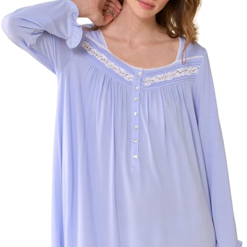 Image of Eileen West Womens Modal Jersey Knit Collection Nightgowns - Soft, Lightweight & Breathable Sleepwear & Loungewear for Women
